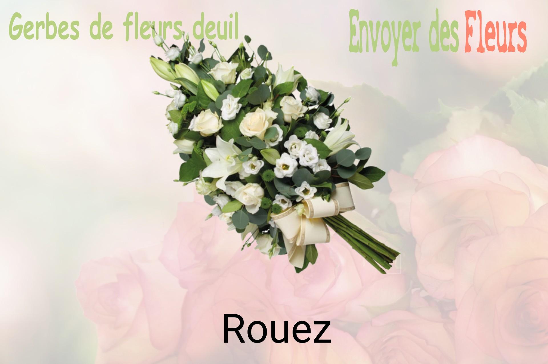 Gerbe de fleurs de deuil livrée à Rouez